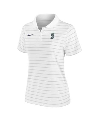 Women's White Seattle Mariners Authentic Collection Victory Performance Polo Shirt
