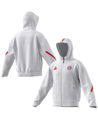 adidas - Men's White Bayern Munich 2025/26 Anthem Full-Zip Jacket