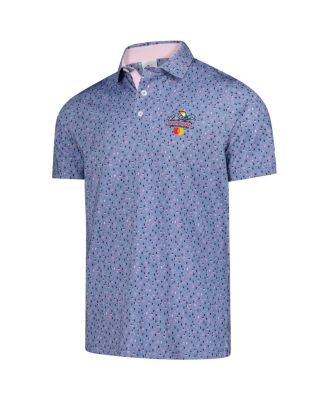 Men's Blue Arnold Palmer Invitational Tea Time MATTR Polo Shirt