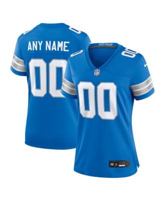 Nike - Women's Blue Detroit Lions Custom Game Jersey