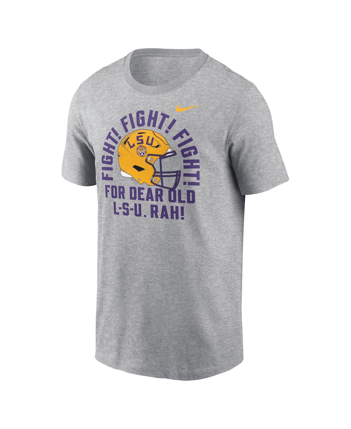 Nike Men's Heather Gray Lsu Tigers Local Song T-shirt In Gray