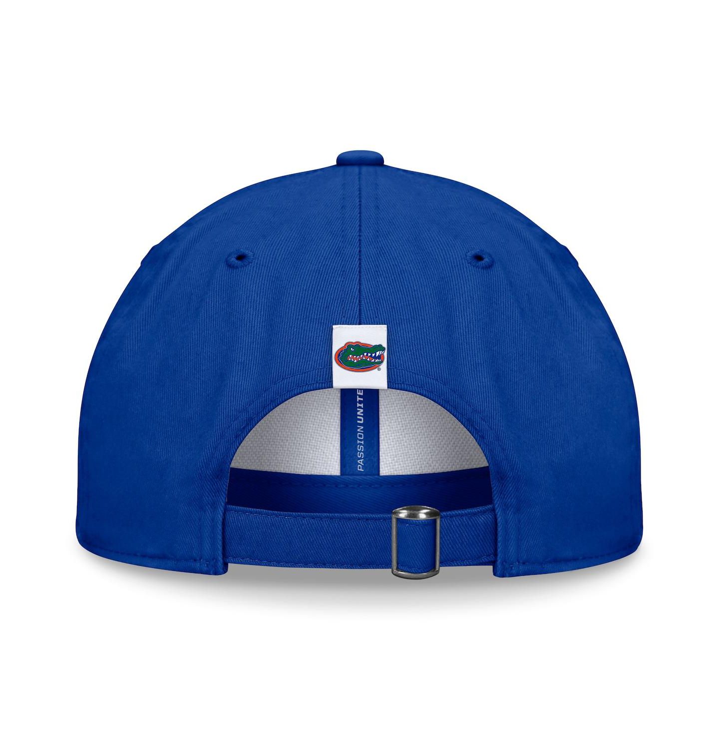Мужская кепка Top of the World White/Royal Florida Gators Heritage Weston Adjustable Hat — фото 4