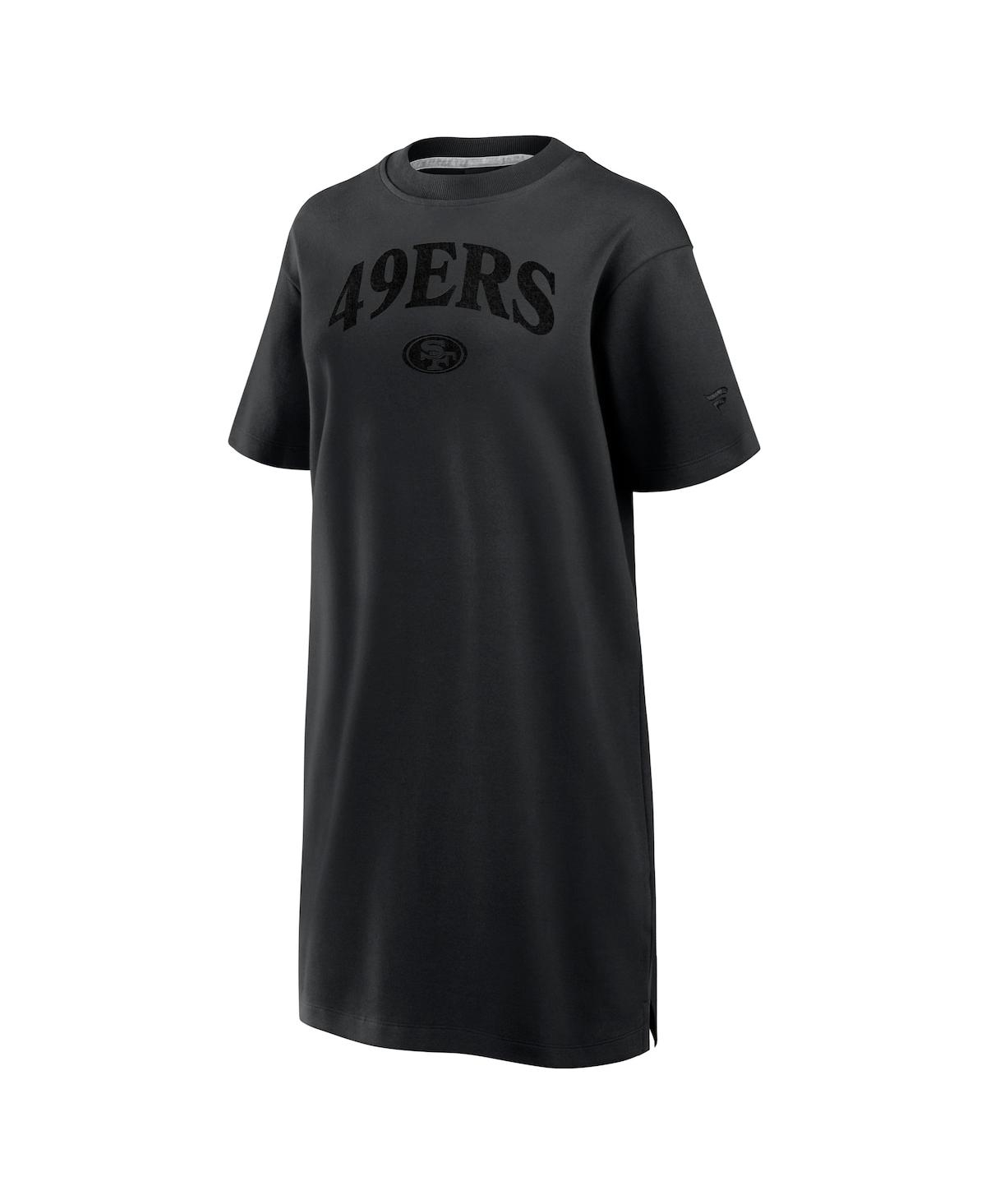 Fanatics Women's Black San Francisco 49ers Elements Go Tri-blend Dress In Black