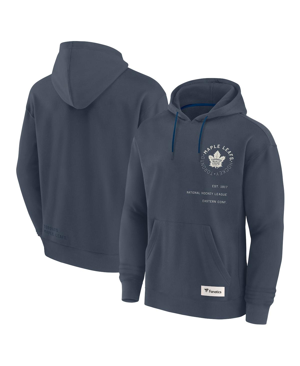 Fanatics Men's Blue Denver Nuggets Future Ground Info Elements Premium Pullover Hoodie