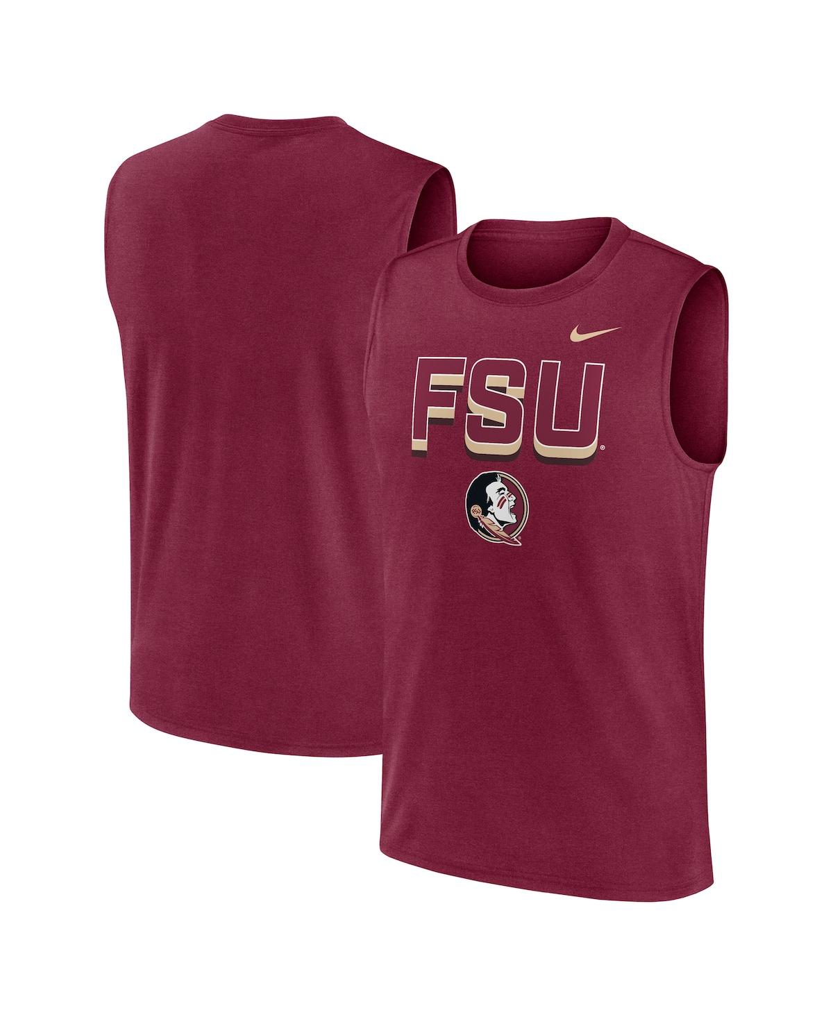 Men's Garnet Florida State Seminoles Primetime Tricode Legend Performance Tank Top - Garnet