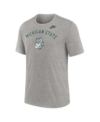 Men's Heather Gray Michigan State Spartans Legacy Arch Tri-Blend T-Shirt