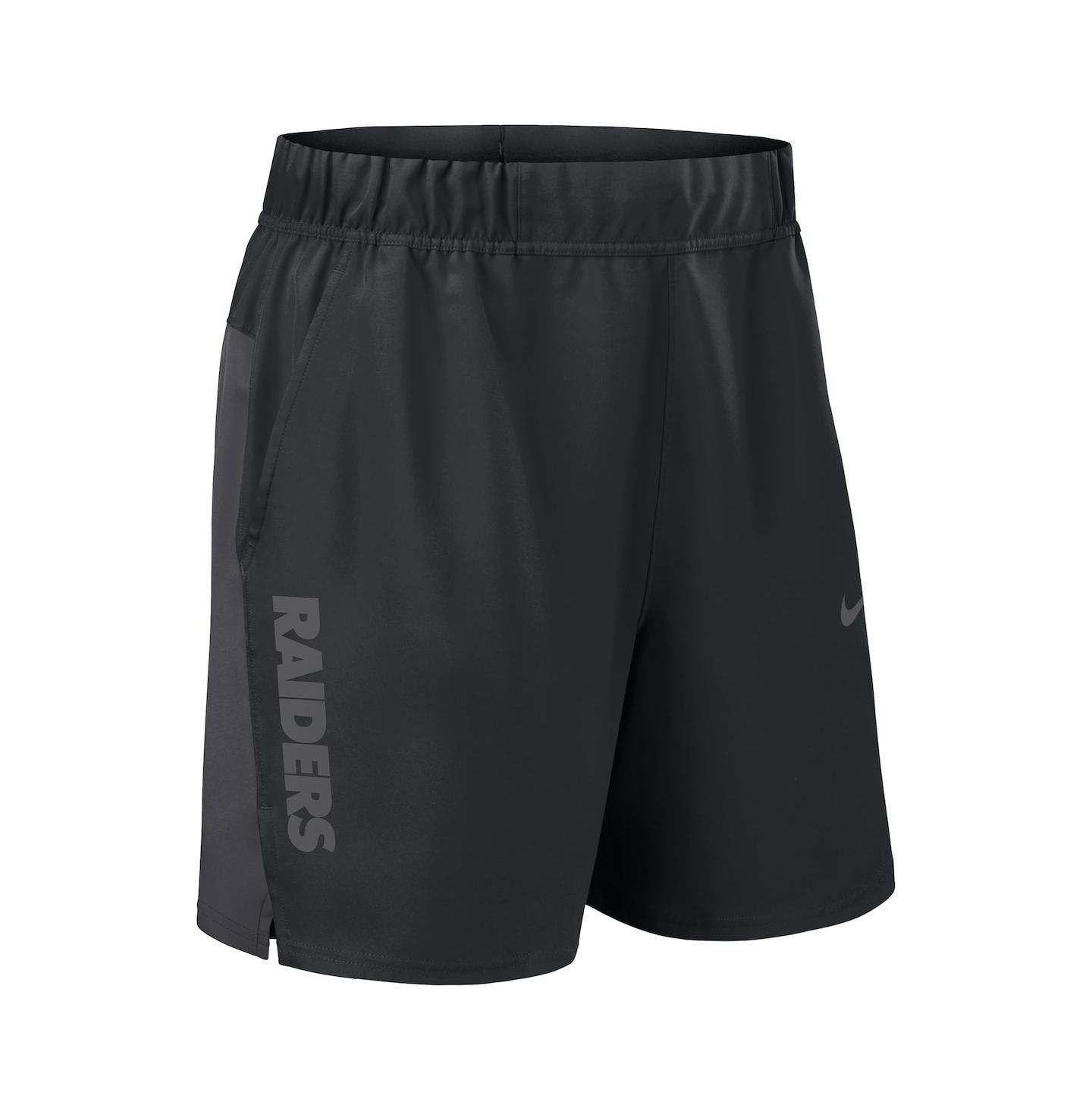 Мужские шорты Nike Black Las Vegas Raiders Woven Victory Performance — фото 2