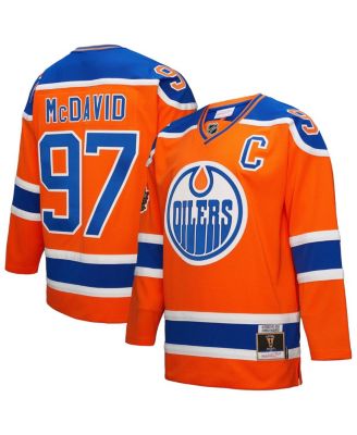 Mitchell & Ness - Men's Connor McDavid Orange Edmonton Oilers Power Play Jersey