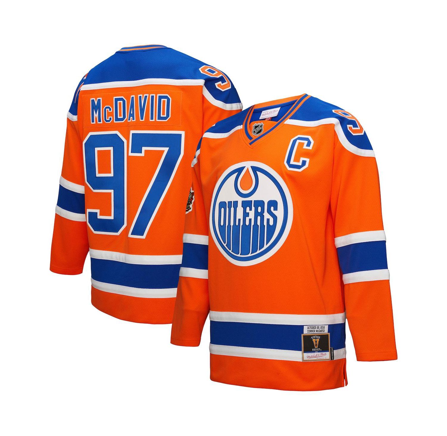 Men's Connor McDavid Orange Edmonton Oilers Power Play Jersey