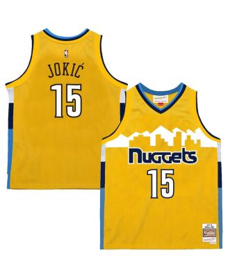Mitchell & Ness - Men's Nikola Jokic Yellow Denver Nuggets 2017-18 Swingman Jersey