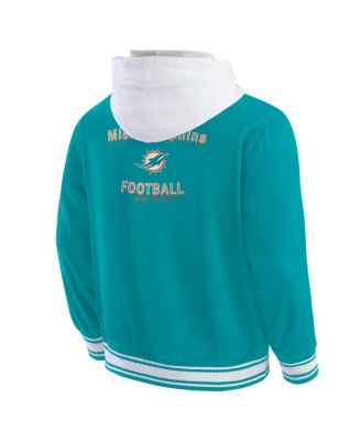 Darius Rucker Collection by Men's Aqua Miami Dolphins Full-Snap Hoodie Jacket