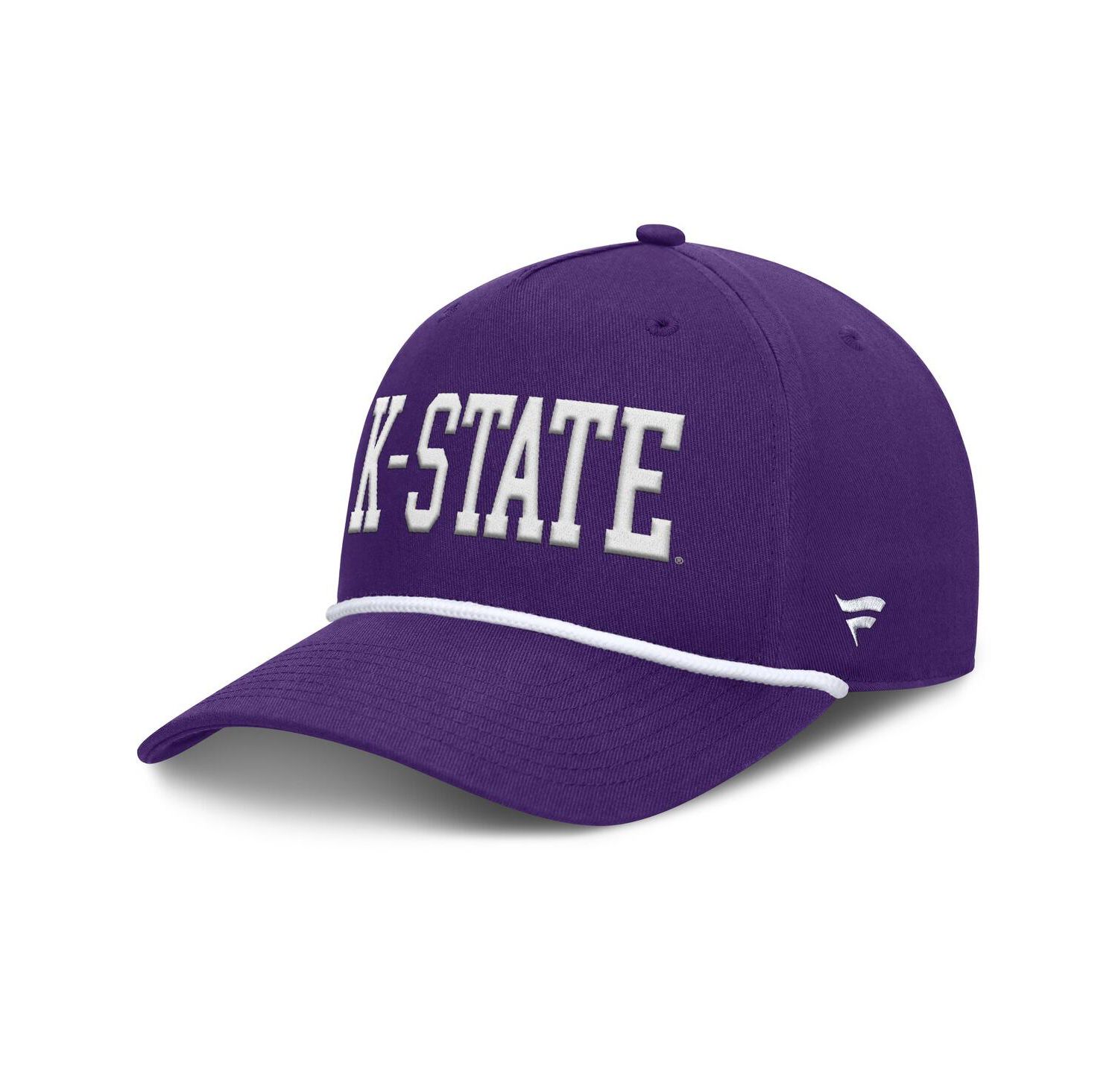 Men's Purple Kansas State Wildcats Foul Ball Rope Adjustable Hat