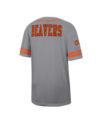 Men's Gray Oregon State Beavers Free Spirited Baseball Jersey