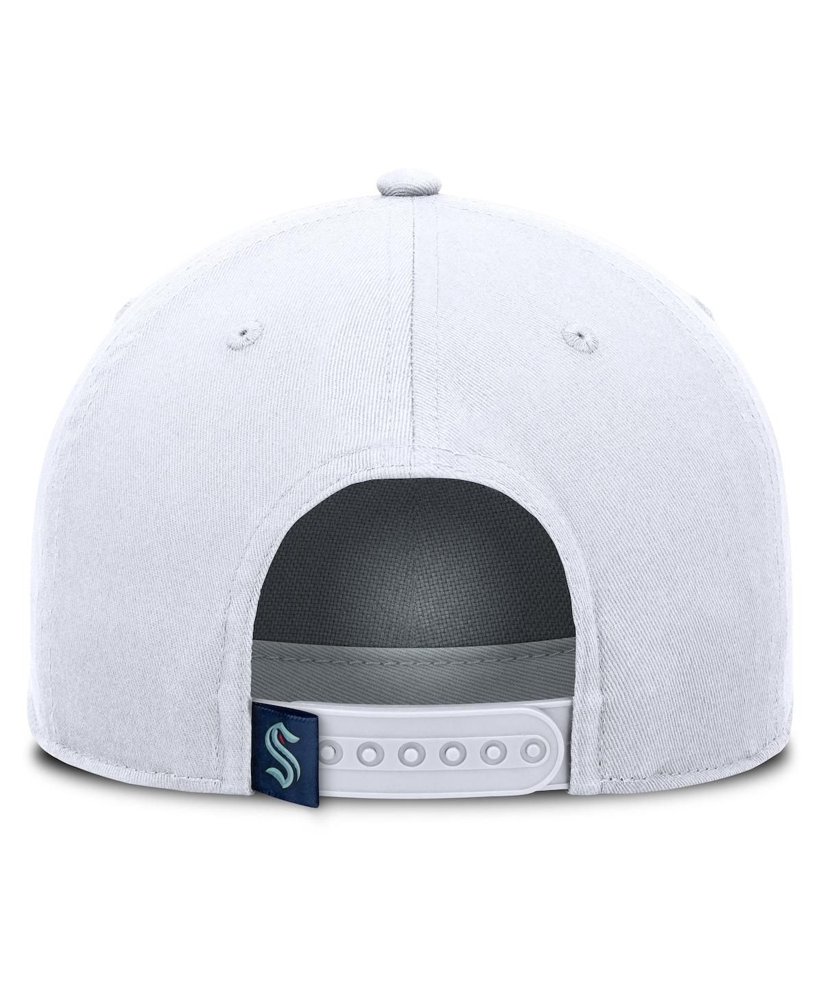 Fanatics Men's White Seattle Kraken Rope A-frame Adjustable Hat