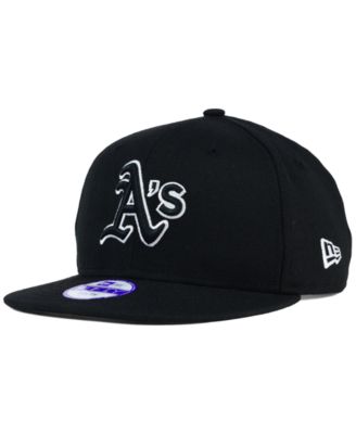 New Era - Kids' Oakland Athletics Black White 9FIFTY Snapback Cap