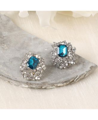 Emerald Mystic Mirage Stud Earrings