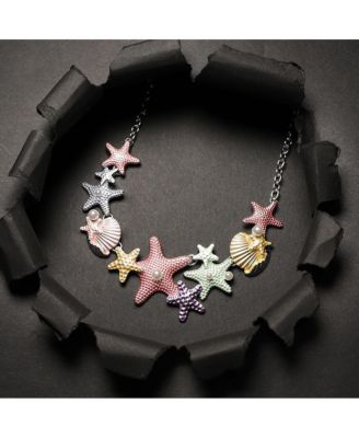 Metallic Starfish Necklace