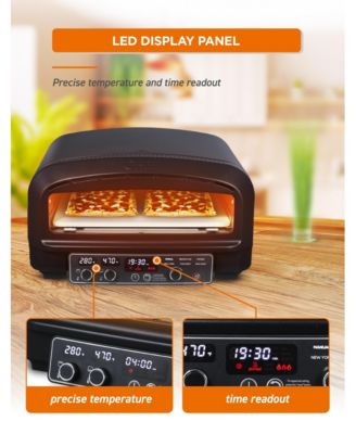 Indoor Electric Pizza Oven, Includes Pizza Stone & Shovel