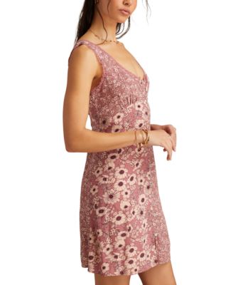 Women's Femme Print Mix Sleeveless Mini Dress