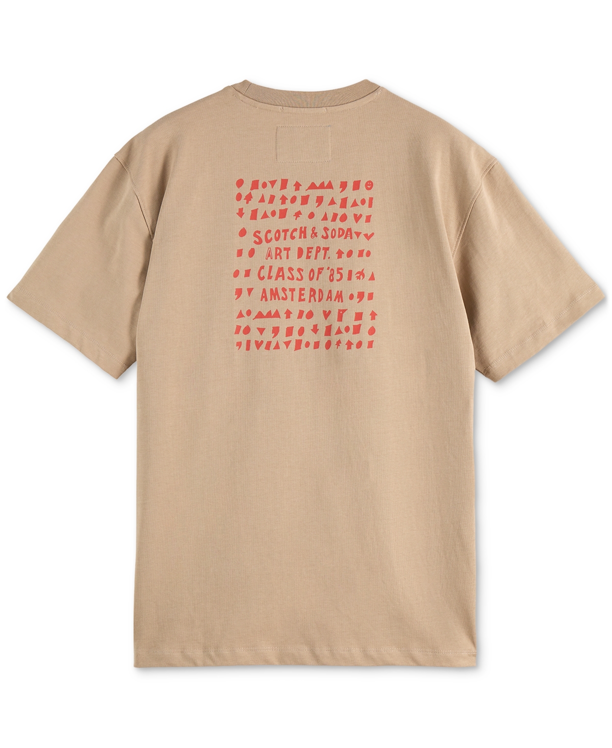 Scotch & Soda Men's Relaxed Fit Short Sleeve Crewneck Art Class Graphic T-shirt In Neutral