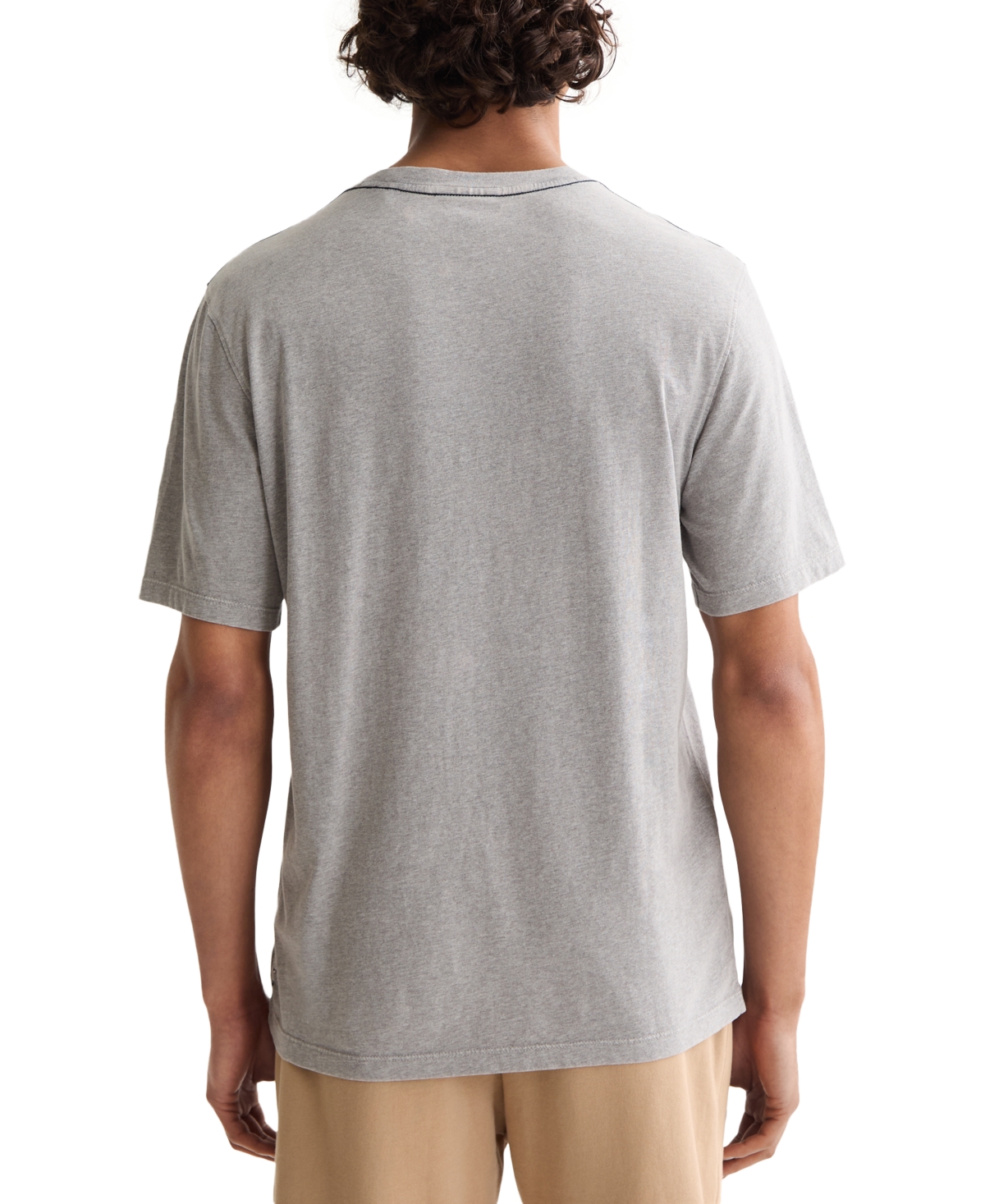 Scotch & Soda Denim Artwork Graphic T-shirt In Burgundy