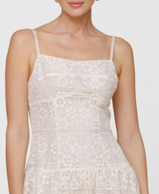 Women's Sleeveless Lace Maxi Dress