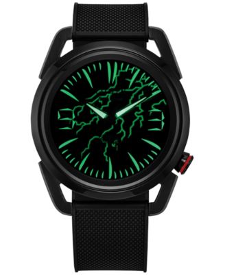 Eco-Drive Men's Marvel Venom Lethal Protector Black Polyurethane Strap Watch 42mm Box Set