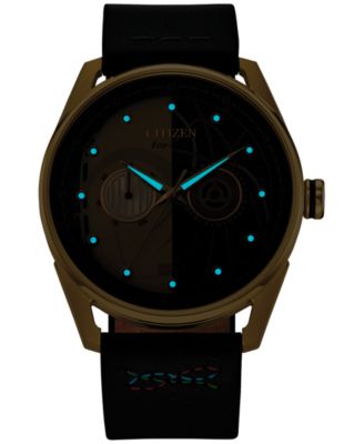 Eco-Drive Men's Star Wars C-3PO Awakens Black Leather Strap Watch 42mm