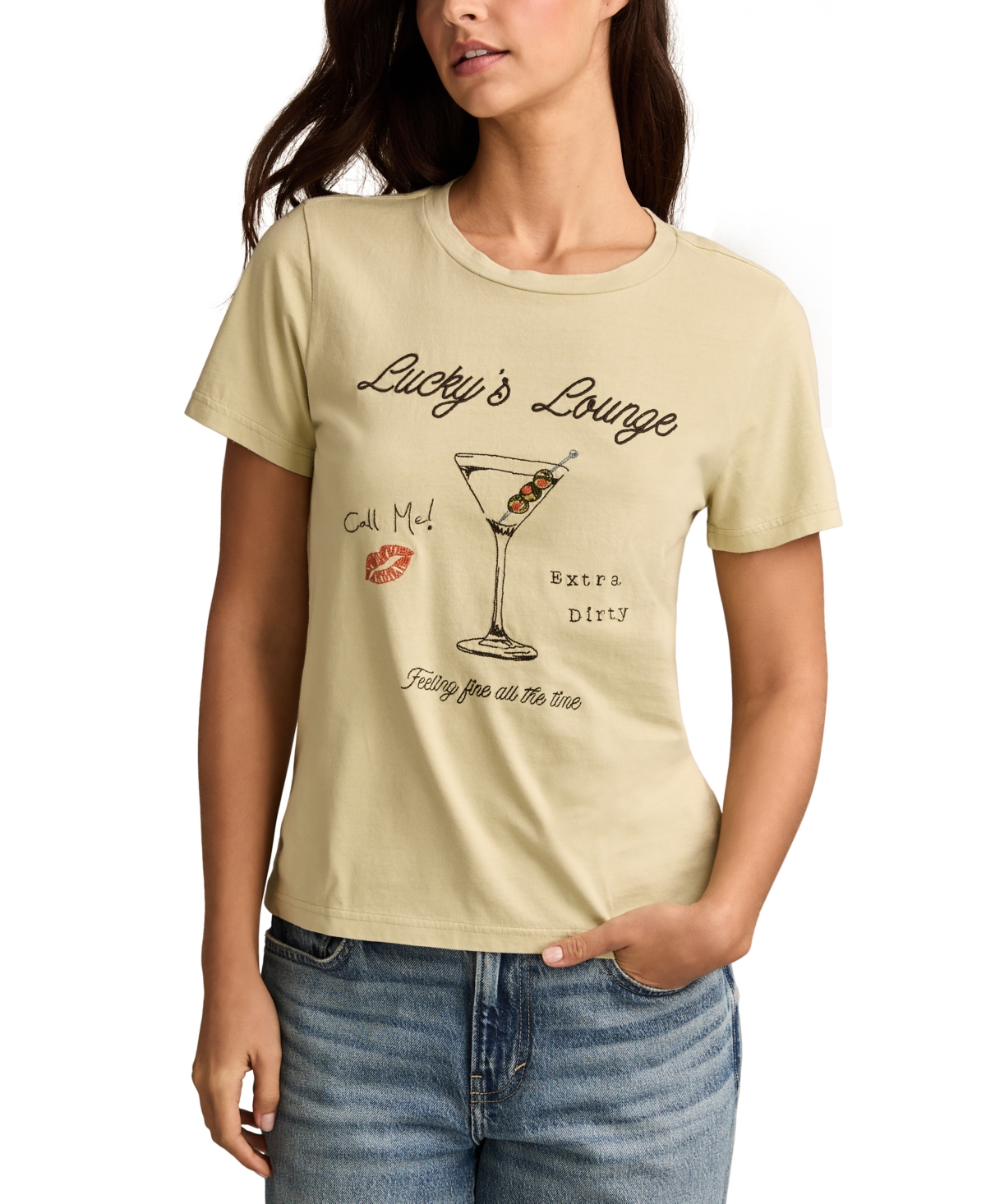 Women's Lucky Lounge Classic Crewneck T-Shirt - Sage