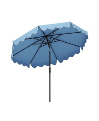 9 Feet Patio Umbrella with Crank Handle and Push Button Tilt