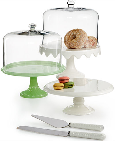 Martha Stewart Collection Domed Cake Stand Collection, Only at Macy's