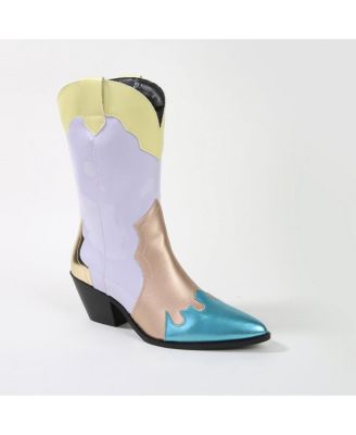 Kitty Western Mid-Calf Boots