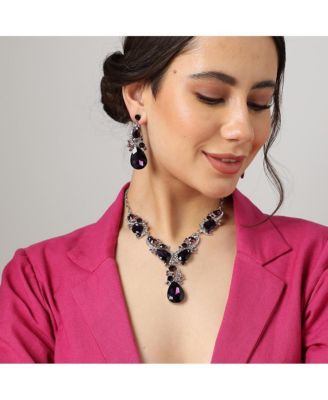 Stones Statement Necklace Set