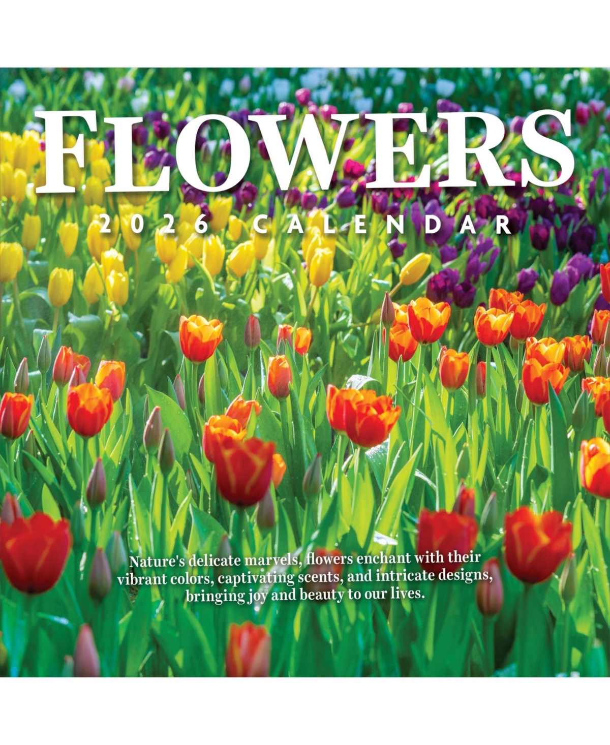 2026 Flowers Wall Calendar - Multicolor