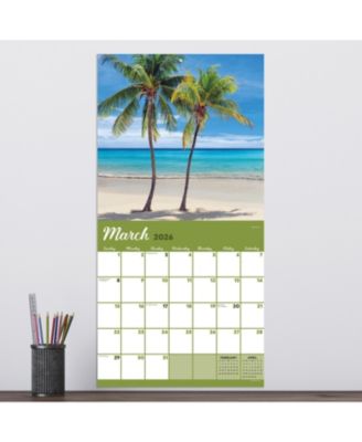 2026 Tropical Beaches Wall Calendar