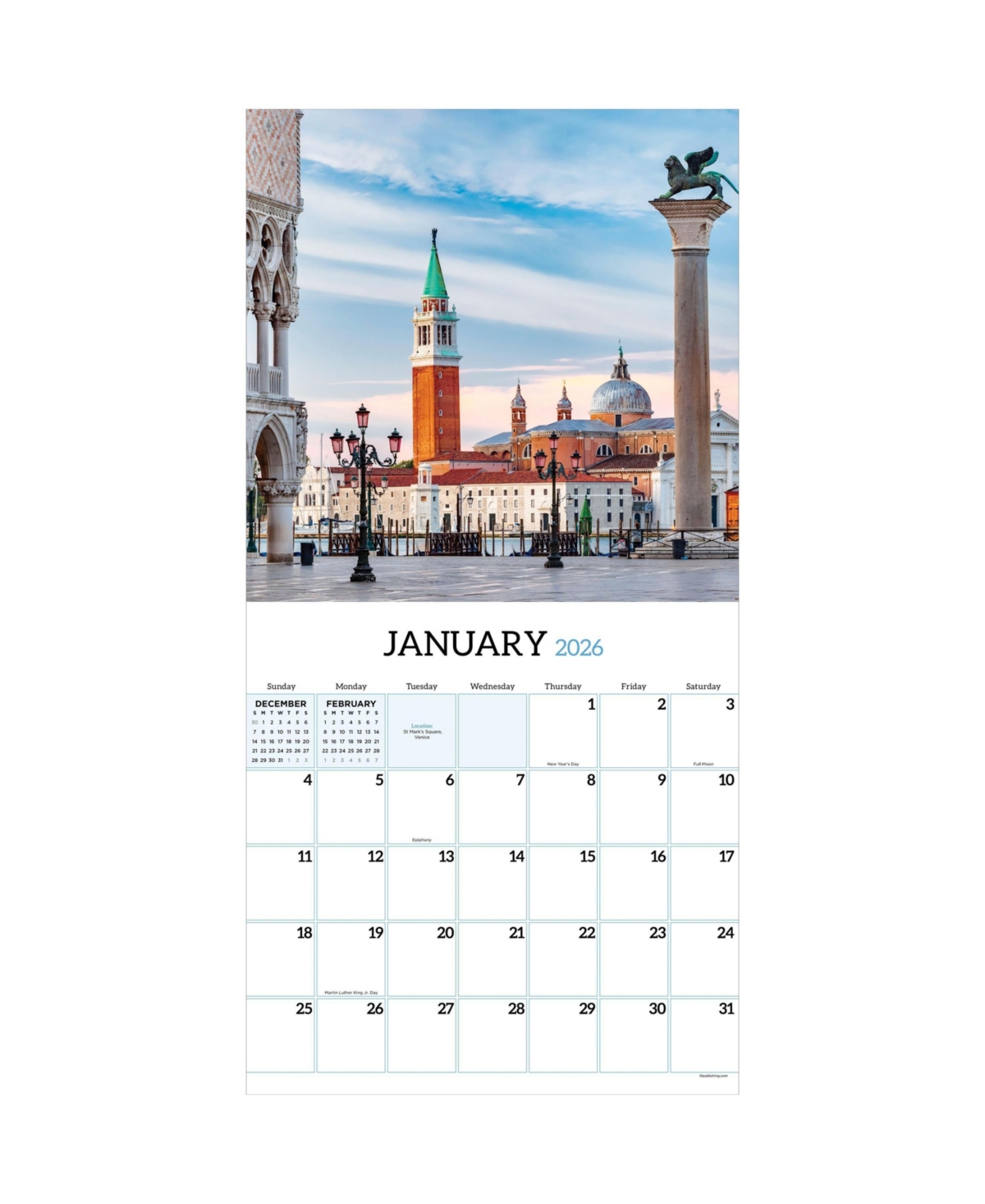 2026 Italy Wall Calendar - Multicolor