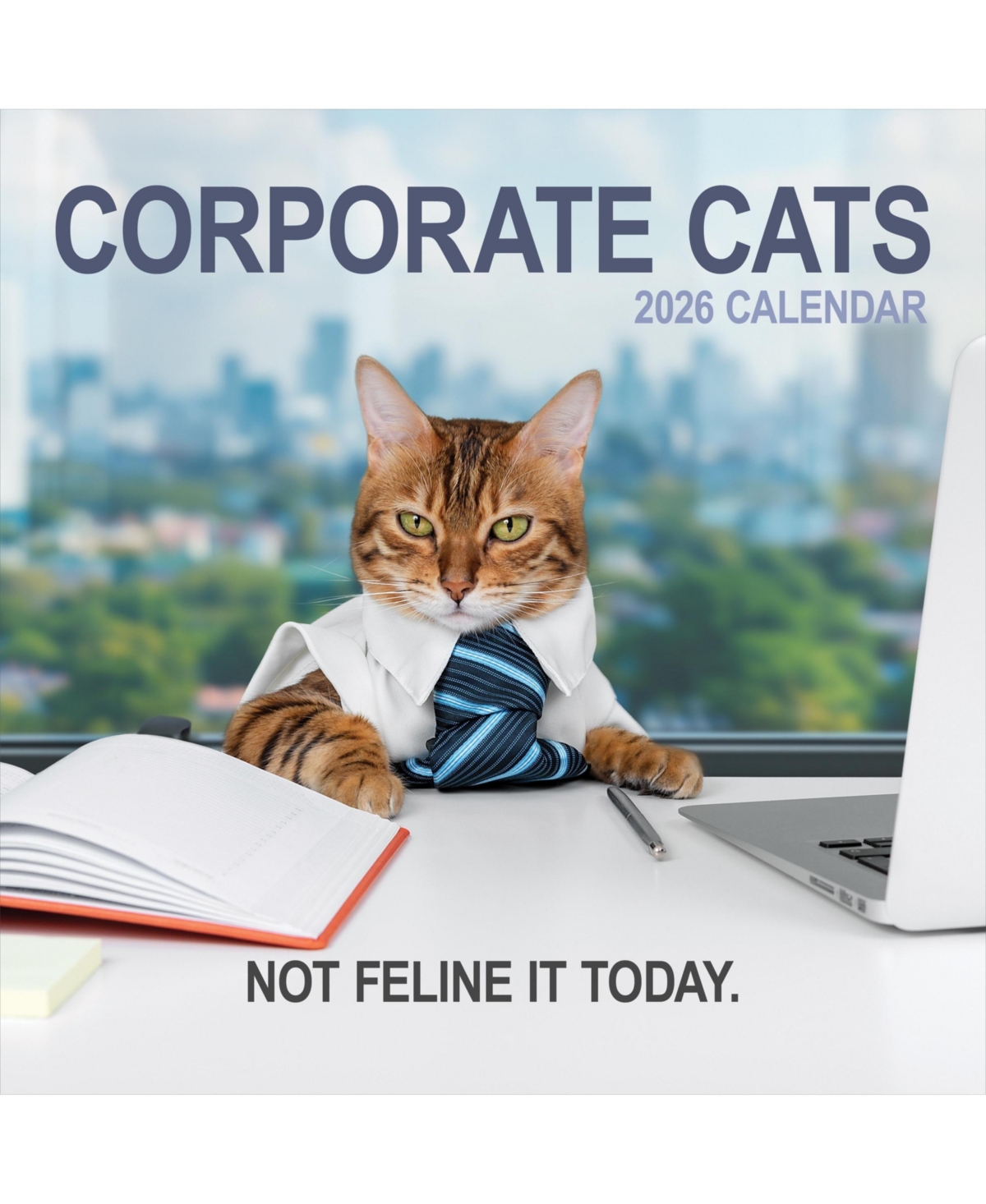 2026 Corporate Cats Wall Calendar - Multicolor