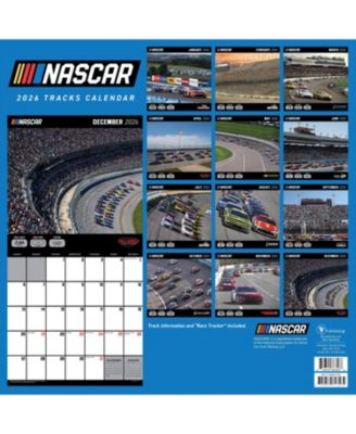 2026 Nascar Tracks Wall Calendar