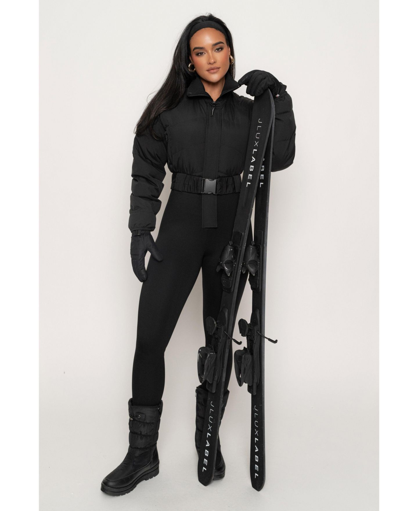 Женский комбинезон JLUXLABEL Outfits In Motion Nylon Jumpsuit, цвет: Чёрный — фото 6