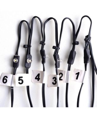 30 LED Solar String Light Cool White Fit for 6-Rib 8ft 9ft Outdoor Patio Wooden Umbrella