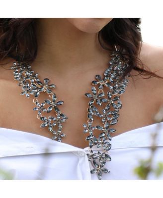 Crytstal-Cluster Statement Necklace