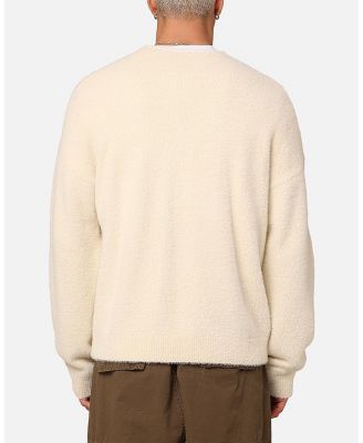 Men's Crew Neck Fluffy Sweater