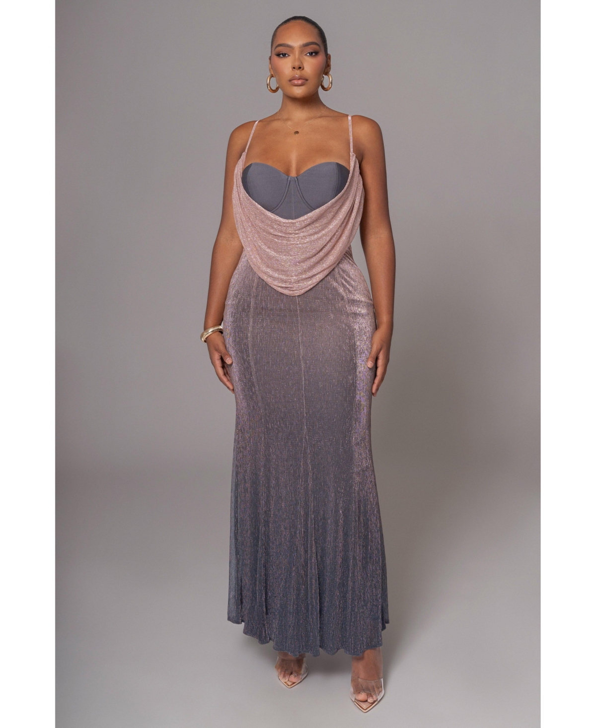 Women's Dusk Shimmery Nights Maxi Dress - Green