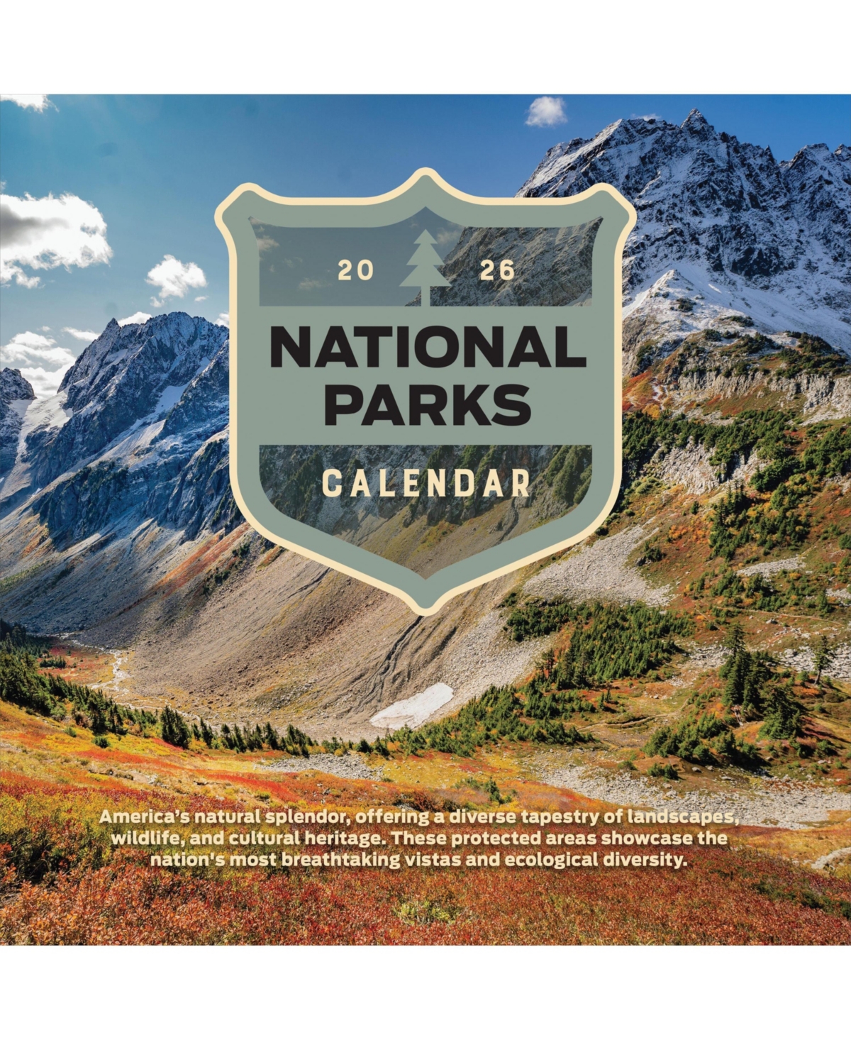 2026 National Parks Wall Calendar - Multicolor