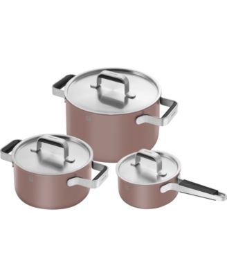 Pure Stainless Steel 6-Piece Pot Set