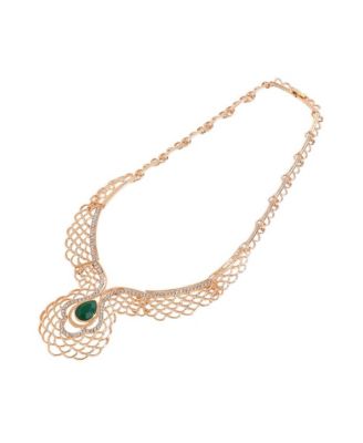 -Plated Stones Jewellery Set