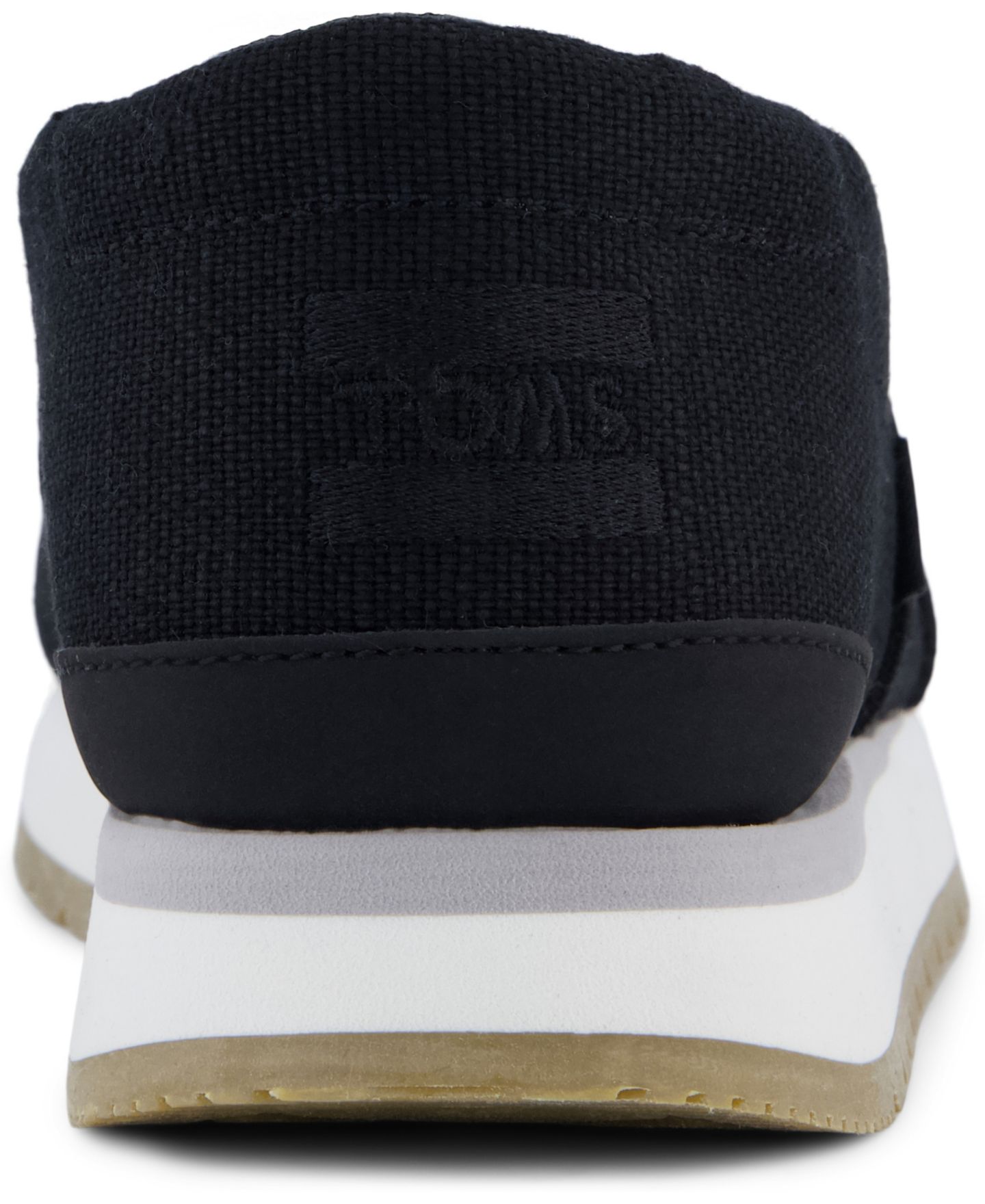 Женские кроссовки TOMS Resident Plus Almond Toe, цвет: Чёрный холщовый — фото 3