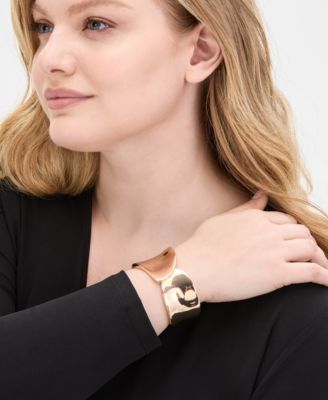 Gold-Tone Chunky Bangle Bracelet, Exclusively at Macy's
