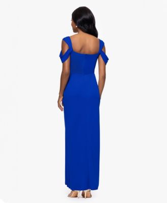 Women's Cold-Shoulder Cowlneck Dress
