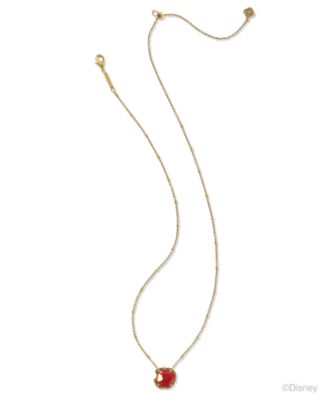 Gold-Tone Disney Snow White Apple Pendant Necklace, 14" + 5" extender